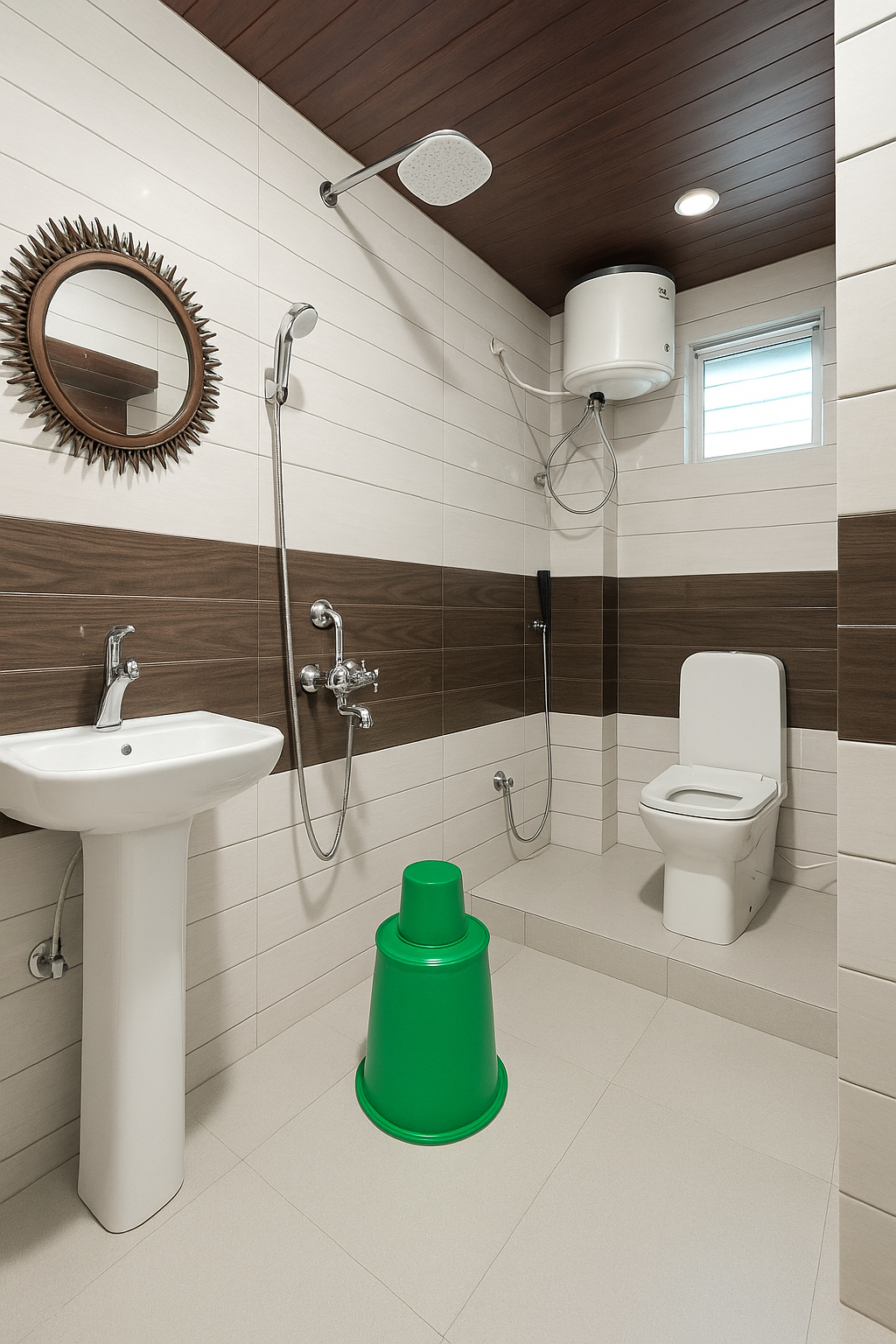 Attached bathroom for four-bedded room – view 1