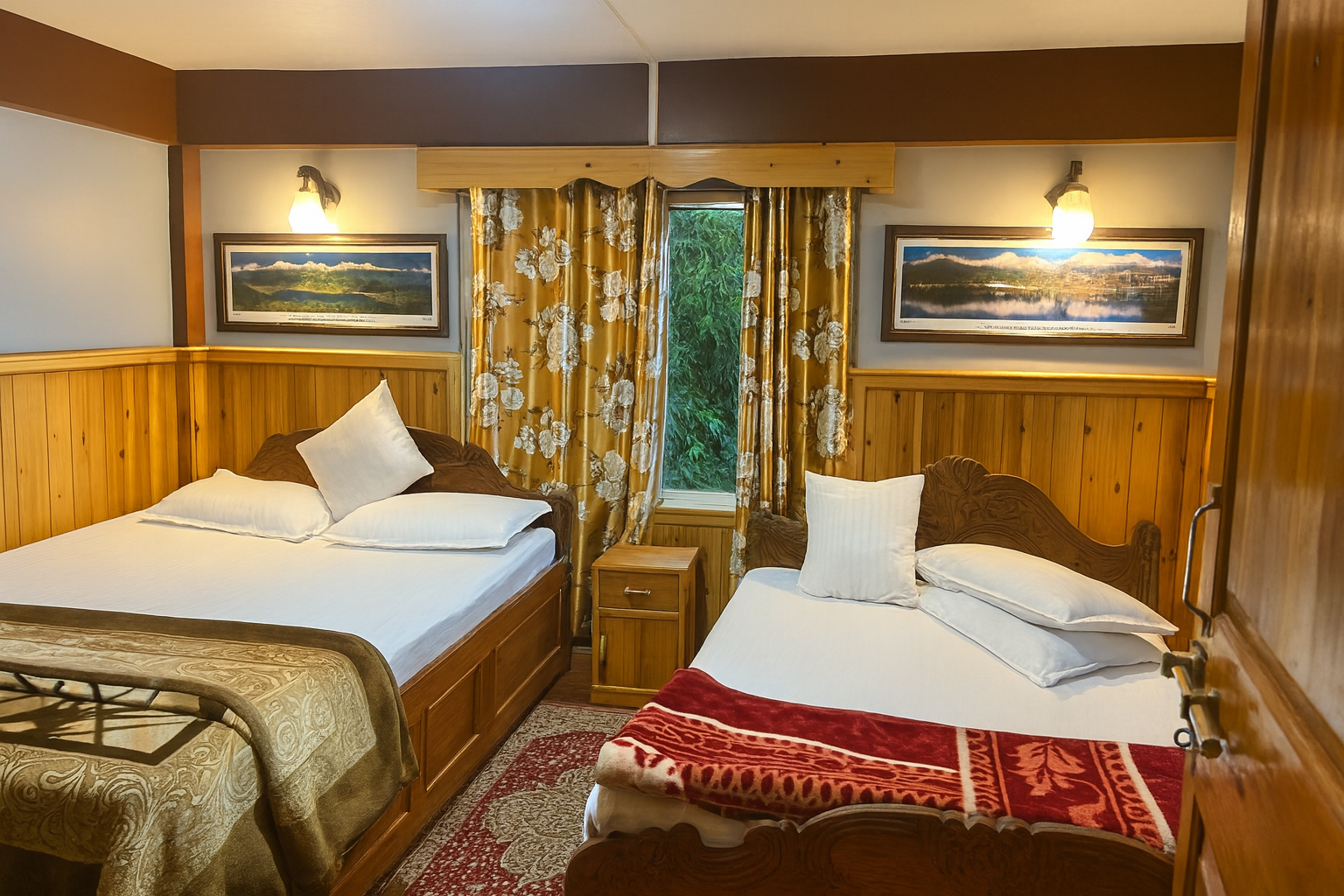 Four-bedded family room at Chandrakala Homestay – view 1