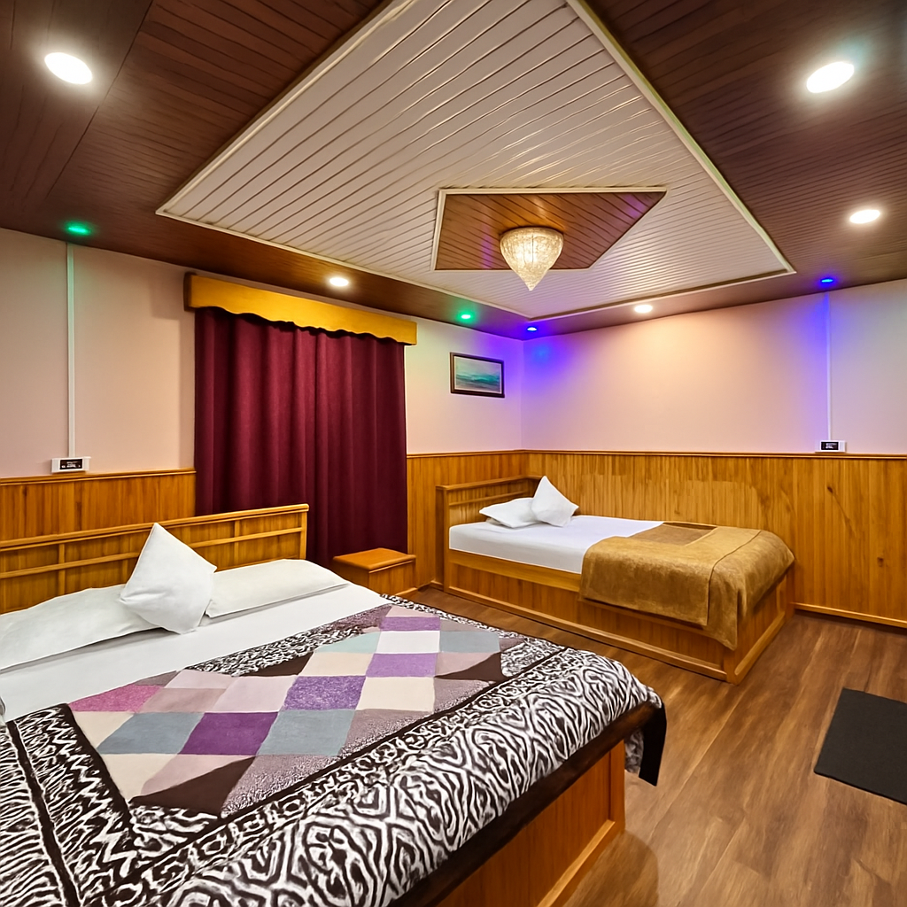 Four-bedded family room at Chandrakala Homestay – view 2