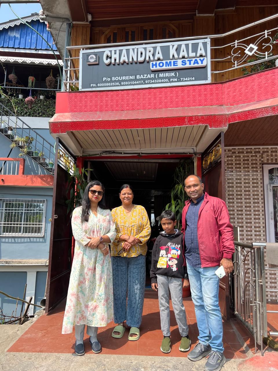 Evening bonfire setup at Chandrakala Homestay