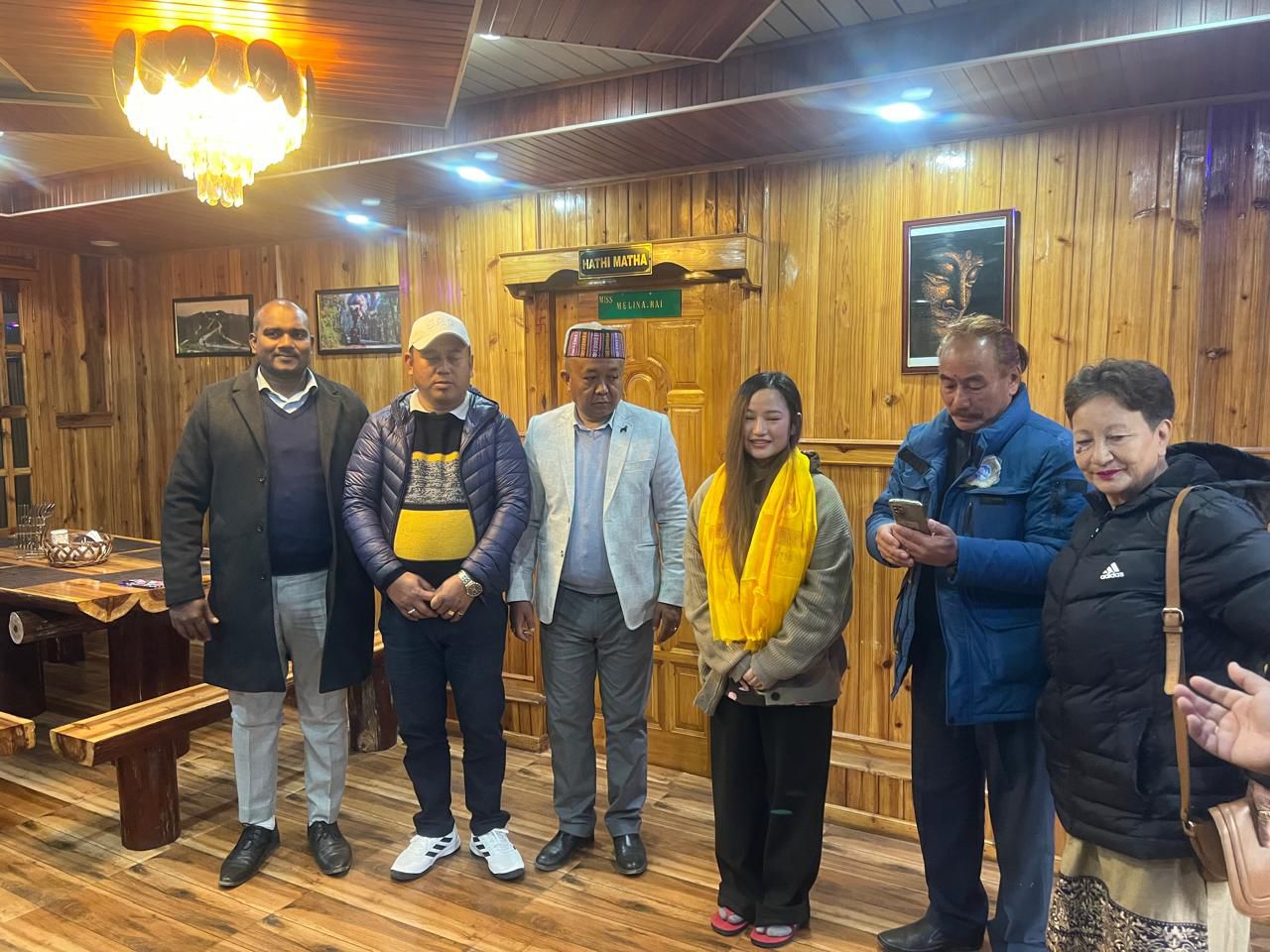 Children playing in the open area near the homestay