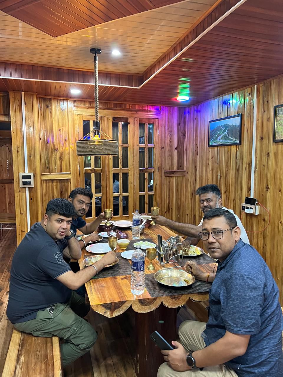 Evening sky view from Chandrakala Homestay